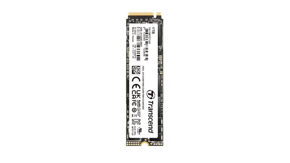 Transcend 1 TB Interne M.2 SSD 2280 TS1TMTE712P-VS1 (TS1TMTE712P-VS1) (TS1TMTE712P-VS1) thumbnail