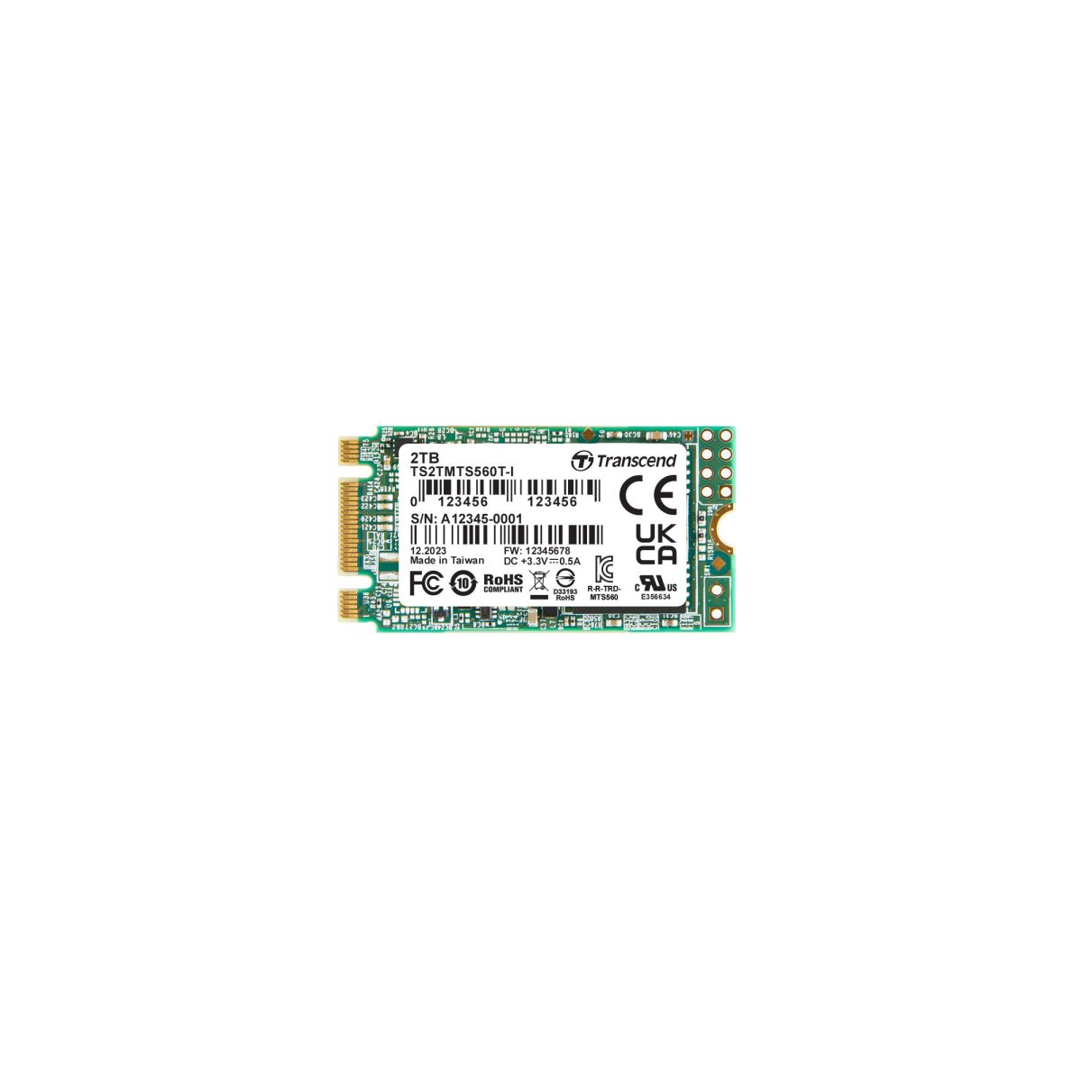 Transcend 1 TB Interne M.2 SATA SSD 2242 TS1TMTS570TI-VS1 (TS1TMTS570TI-VS1) (TS1TMTS570TI-VS1) thumbnail