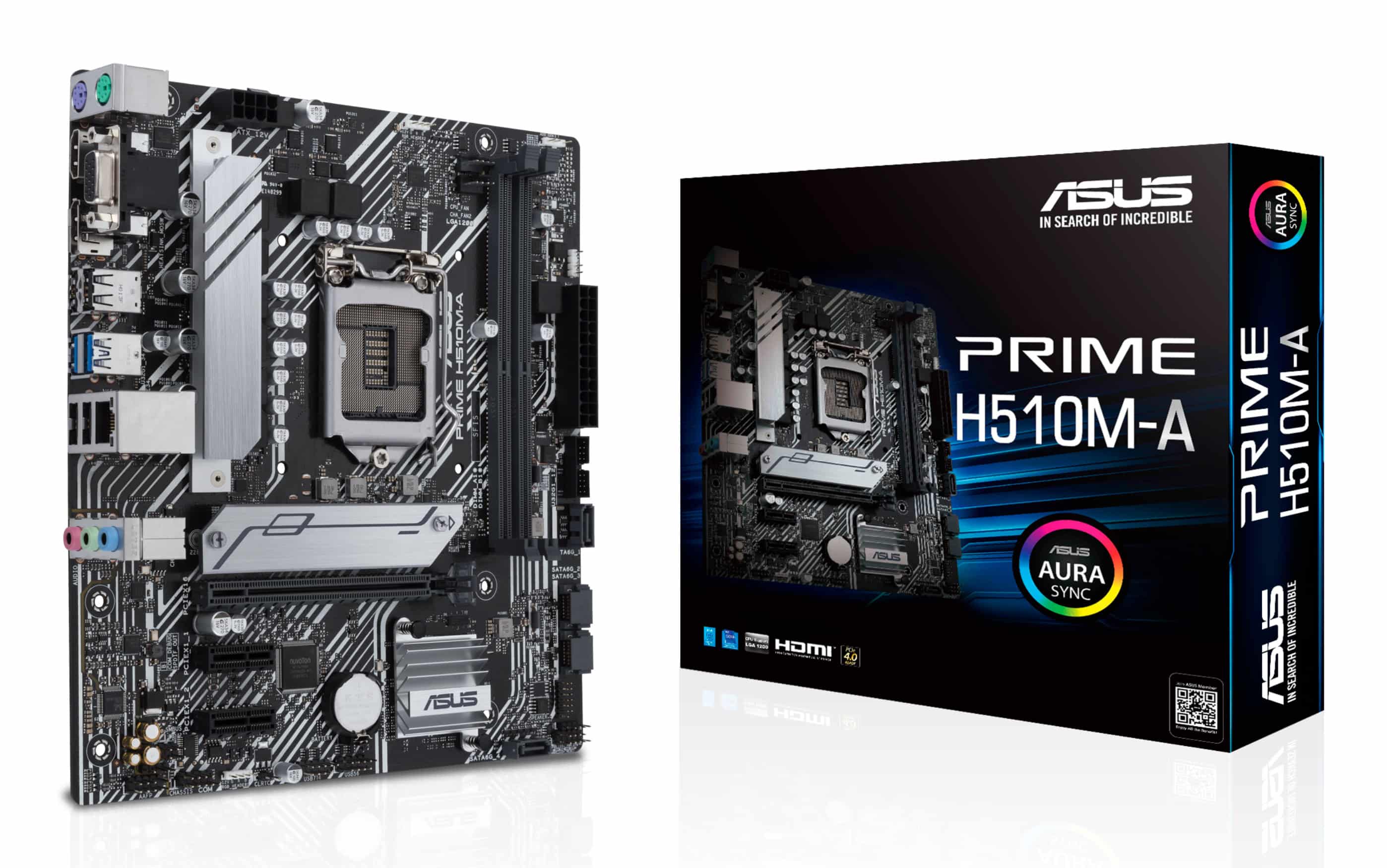 ASUS PRIME H510M-A Intel H510 LGA 1200 (Socket H5) micro ATX (90MB17C0-M0EAY0) thumbnail