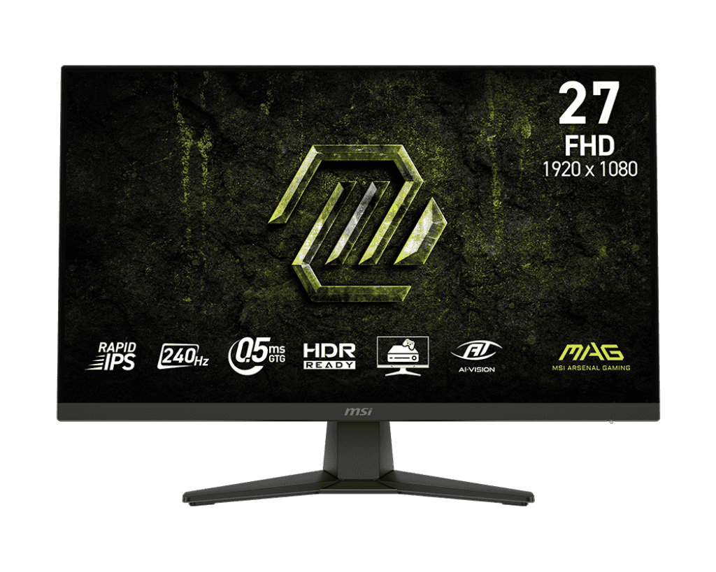 MSI 27I FHD RAPID IPS FLAT / 1920X1080 / 240HZ / 1MS / TILT / 3Y WARRANTY(SPECS FROM MAG 274F) (MAG 272F X24) thumbnail