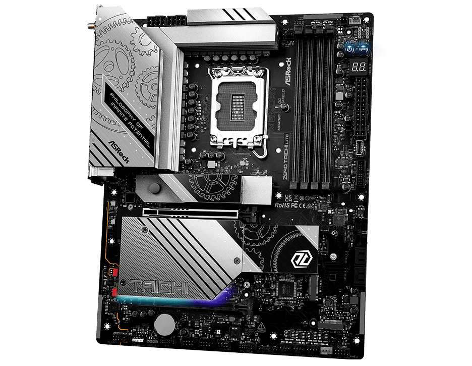 ASRock MB Sc LGA1851 Z890 TAICHI LITE - Intel Z890 - 4xDDR5 - 1xHDMI - 2xThunderbolt - WI-FI (Z890TAICHILITE) thumbnail