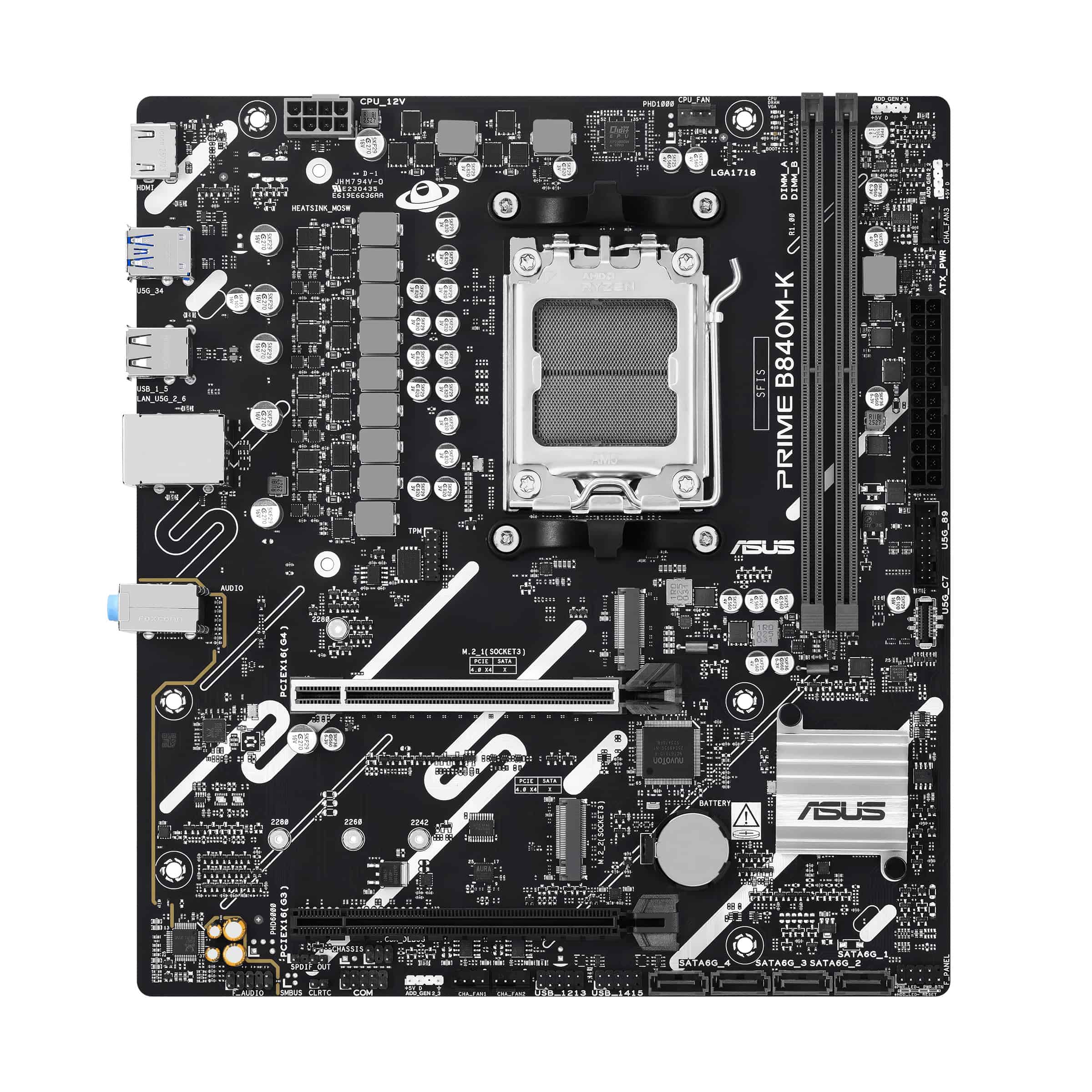 ASUS PRIME B840M-K AMD B840 Socket AM5 micro ATX (90MB1PK0-M0EAY0) thumbnail