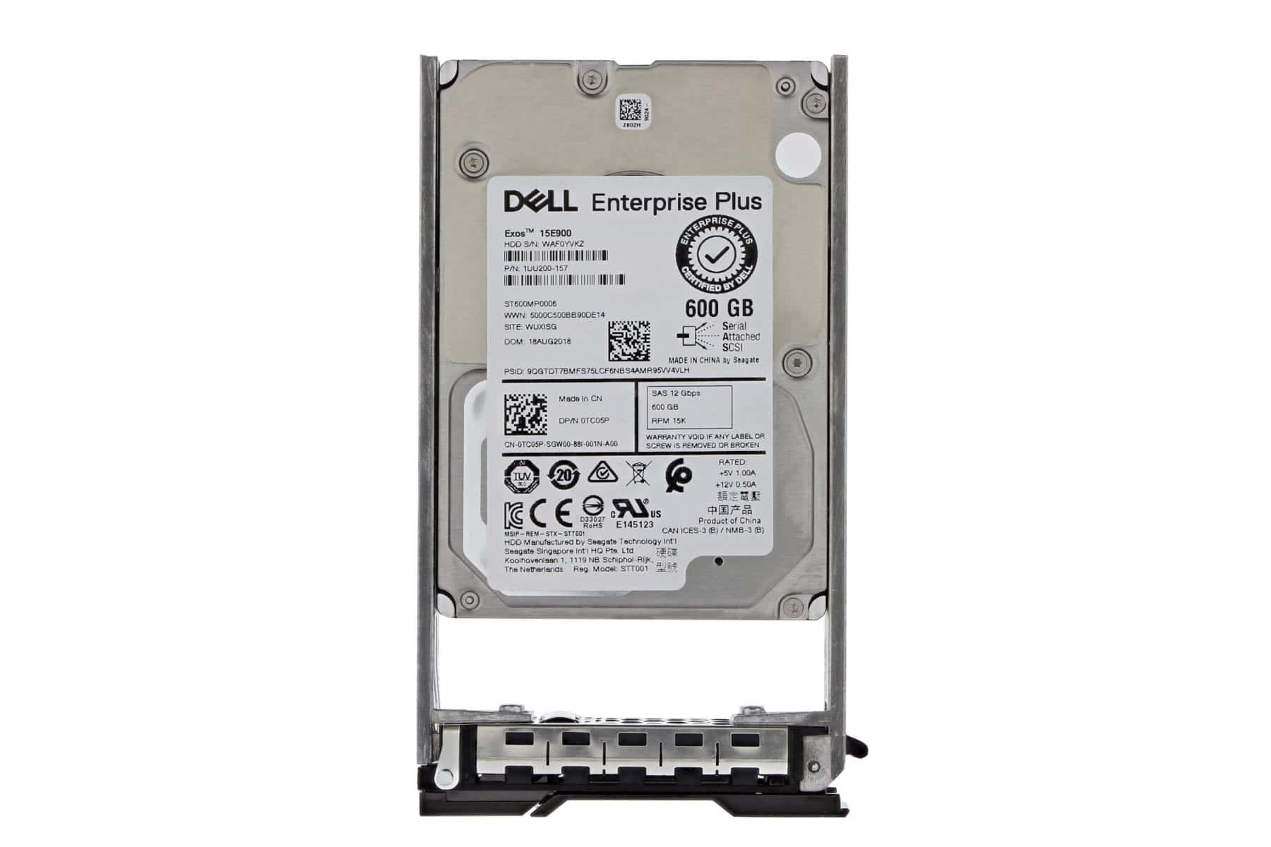 Dell 600GB 15K 2.5 SAS 12G (TC05P-COMPELLENT-RFB) thumbnail