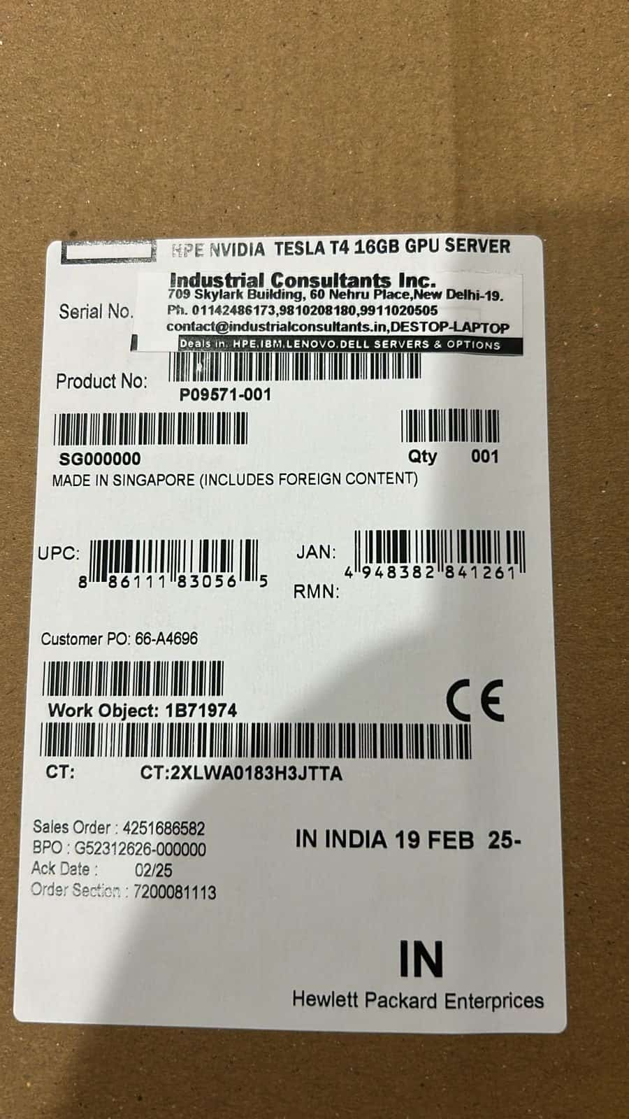 HP NVIDIA Tesla T4 16GB GPU for (P09571-001-RFB) thumbnail