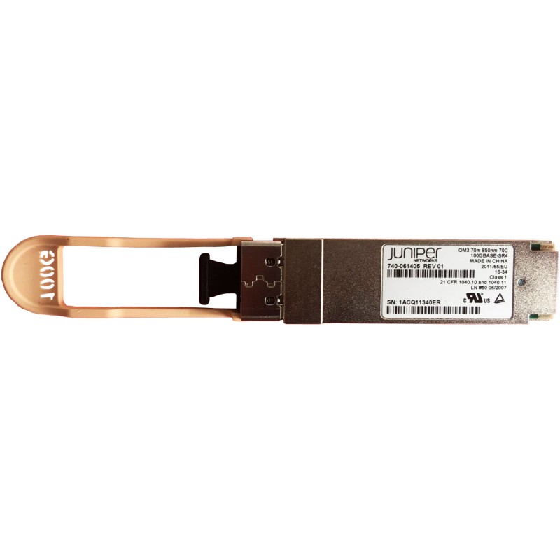 Juniper QSFP-100G-SR4-C QSFP28 Transceiver 100GBASE-SR4 850nm 100m MMF MPO (QSFP-100G-SR4-C) thumbnail
