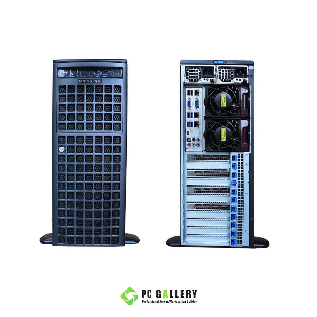 Super Micro Supermicro SYS-540A-TR PCWorkstation Barebone Full-Tower Black Intel C621 (SYS-540A-TR) (SYS-540A-TR) thumbnail