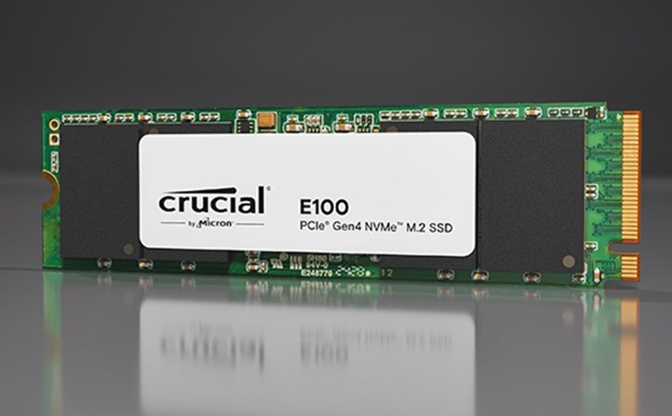 Crucial M.2 2TB Crucial E100 NVMe Type 2280 OEM Version (Tray) (CT2000E100SSD8-T) thumbnail