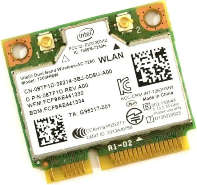 Dell Dual Band Wireless-AC 7260 (8TF1D) thumbnail