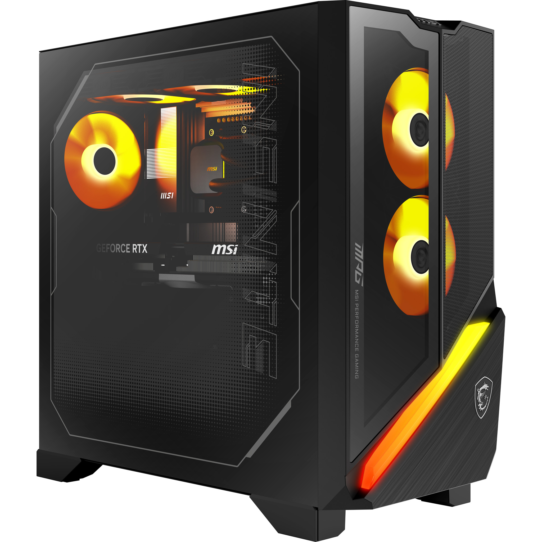 MSI MPG Infinite Z3 X3D 9NVRR7-848EU AMD Ryzen™ 7 9800X3D 32 GB DDR5-SDRAM 1 TB SSD NVIDIA GeForce RTX 5070 Ti Windows 11 Home Desktop PC Zwart (9NVRR7-848EU) thumbnail