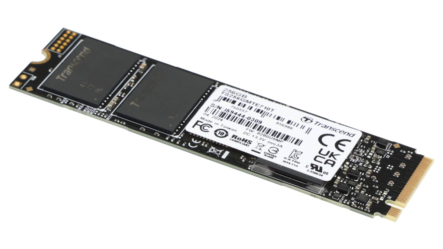 Transcend MTE710T - SSD - 256 GB - intern - M.2 2280 (doppelseitig) - PCIe 4.0 x4 (NVMe) (TS256GMTE710T) (TS256GMTE710T) thumbnail