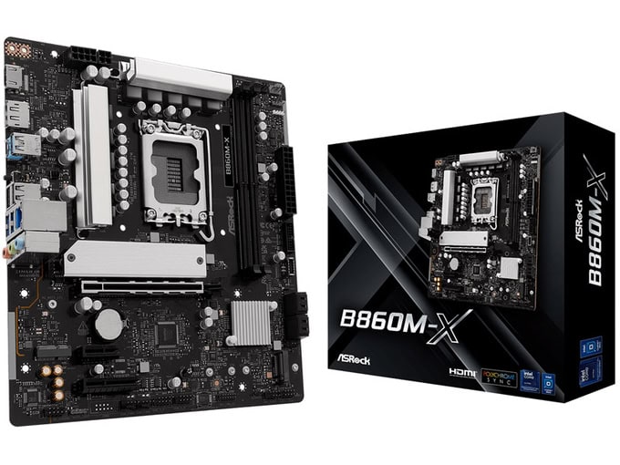 ASRock B860M-X GEN5 Motherboard - Sockel LGA1851 - Intel B860 - DDR5 - Micro-ATX (90-MXBSE-A0UAYZ) thumbnail