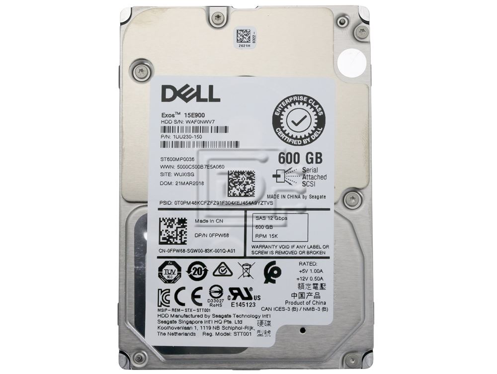 Dell HDD 600GB 2.5/3.5 15K Hyb (ST600MP0036-RFB) thumbnail