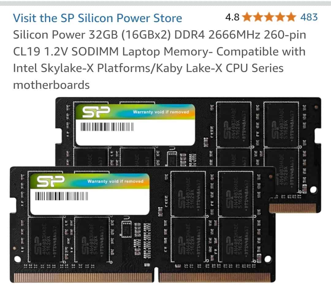 HPI SoDIMM 16GB DDR4-2666 Hyn J di (932818-372) (932818-372) thumbnail