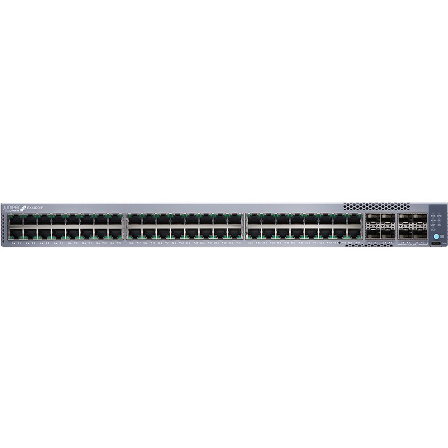 Juniper EX4100-F 48-Port 10/100/1000BaseT PoE+, 4x 10G SFP+ Uplink ports, 4x 10G SFP+ Stacking ports (optics sold separately) wi (EX4100-F-48P) thumbnail