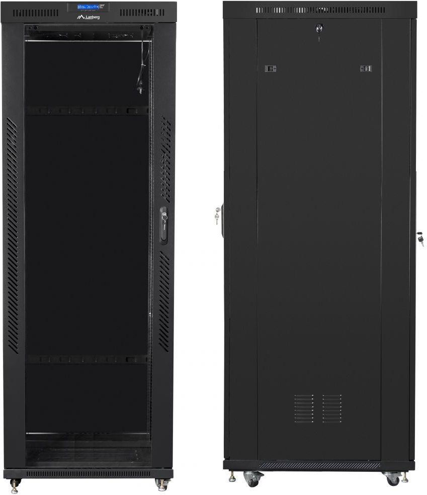 LANBERG 19/42U 800x1000 rack cabinet LCD flat pack perforated door grey (FF01-8042-23SL) thumbnail
