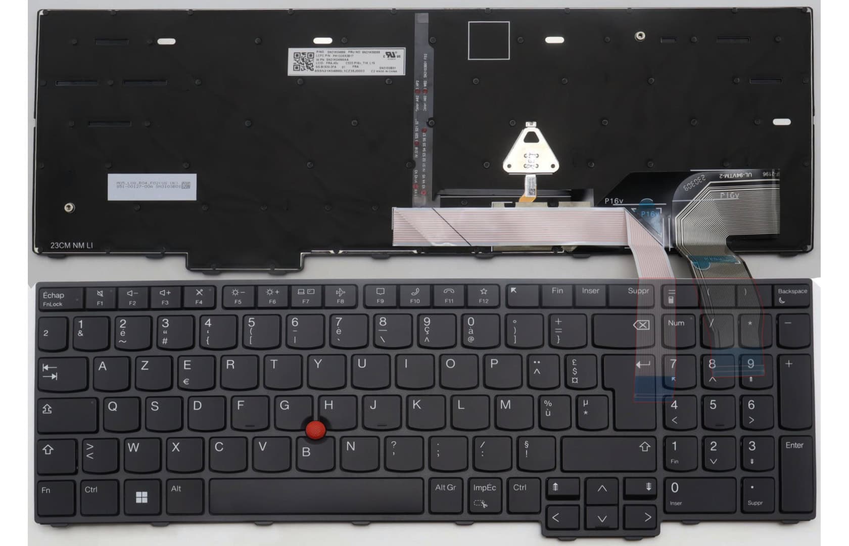 Lenovo Keyb T16/P16s G2 /P16v G1 /L15 G4 FR (5N21K05051) thumbnail