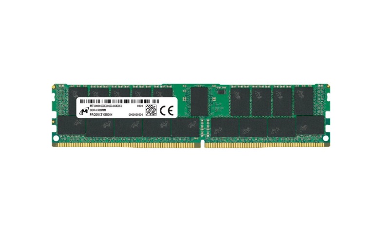 MICRON 32GB (1*32GB) 1RX4 PC4-23400AA-R DDR4-3200MHZ VLP RDIMM (MTA18ADF4G72PZ-3G2R) thumbnail
