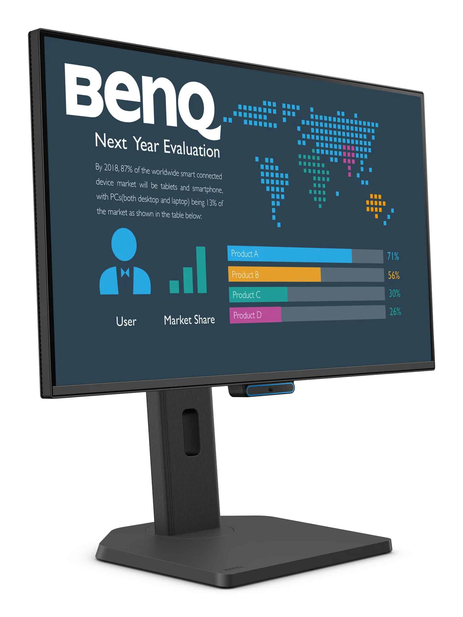BenQ BL2490TC computer monitor 60,5 cm (23.8") 1920 x 1080 Pixels Full HD LCD Zwart (9H.LNNLA.RBE) thumbnail