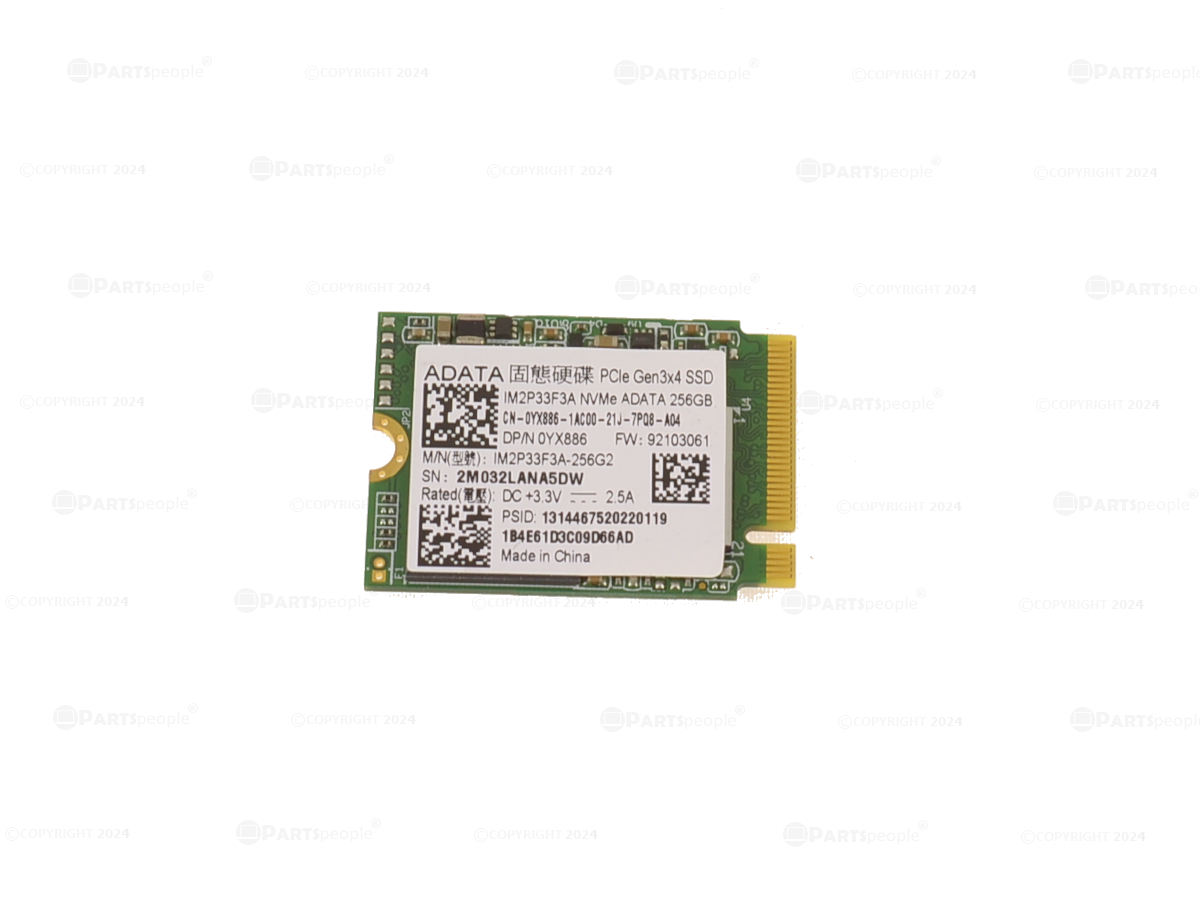 Dell 256GB M.2 PCIe 3.0 NVMe SSD (YX886) thumbnail