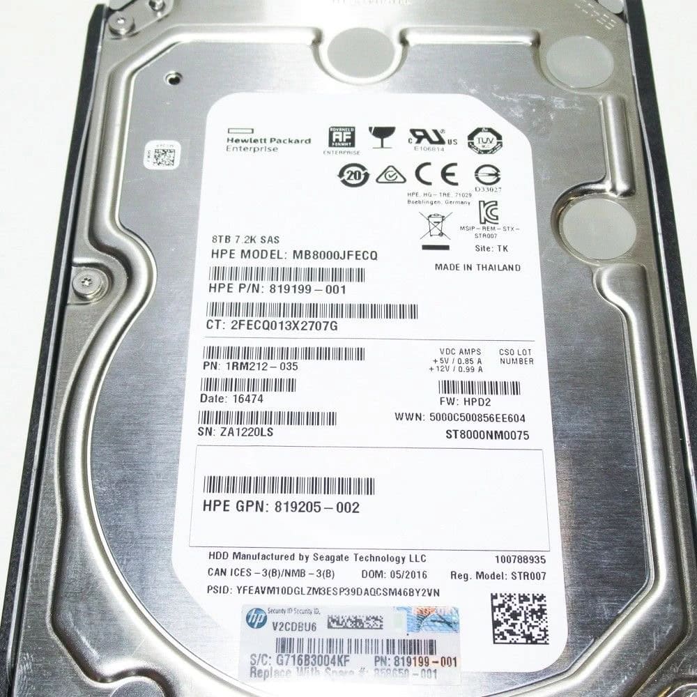HP Hard Drive HDD Seagate 8TB (MB8000JFECQ-RFB) thumbnail