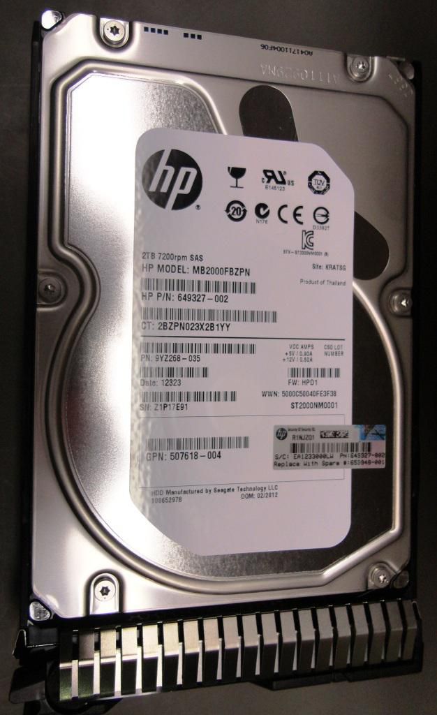 HP 2TB 6G SAS 7.2K 3.5IN SC (RP000130615) thumbnail