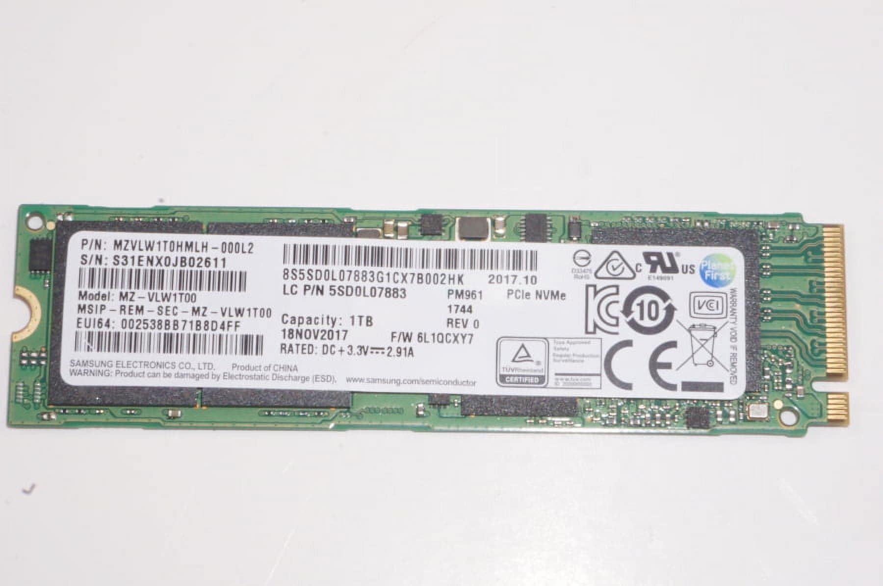 Lenovo 1TB M.2 2280 PCIe NVMe Gen3x4 Solid State Drive (5SD0L07883) (5SD0L07883) thumbnail