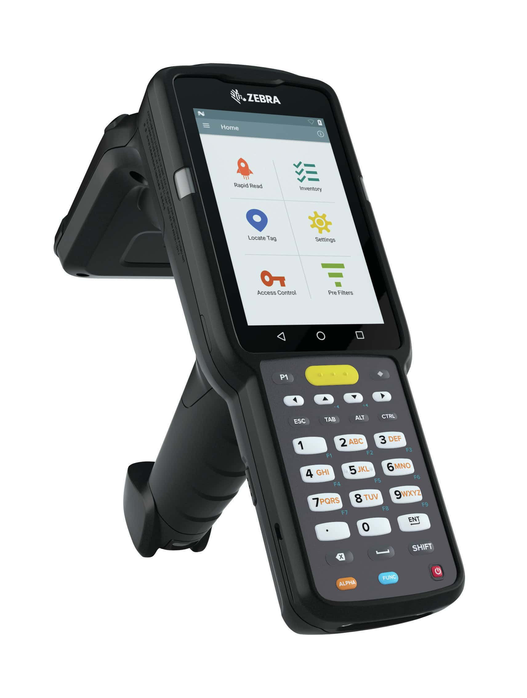 Zebra MC3330xR PDA 10,2 cm (4") 800 x 480 Pixels Touchscreen 680 g Zwart (MC333U-GJ4EG4WR) thumbnail