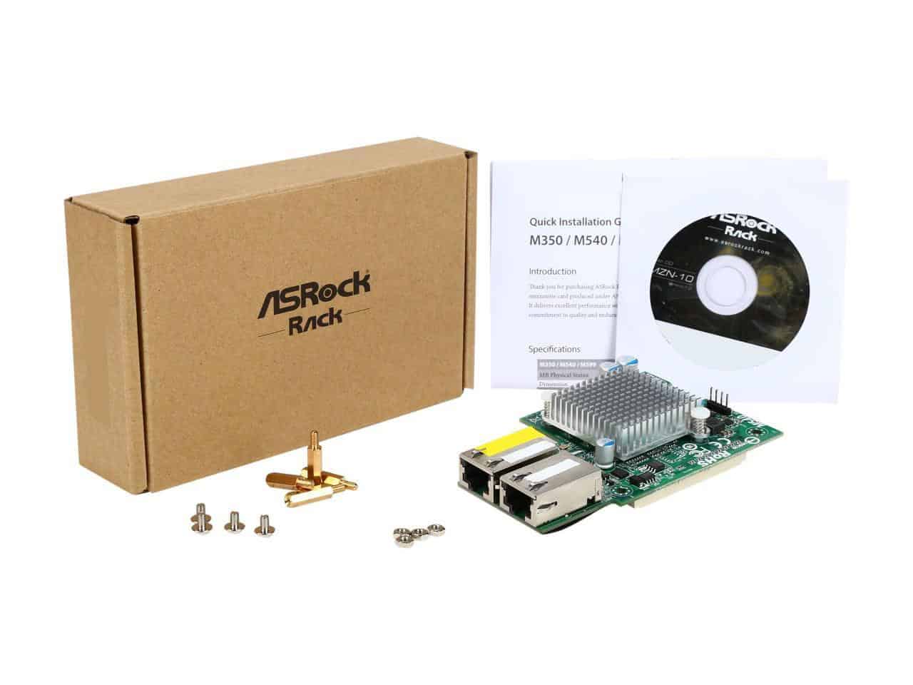 ASRock LAN Mezzanine card M540, 2x10GbE Base-T, Intel X540, PCIx8 (M540) thumbnail