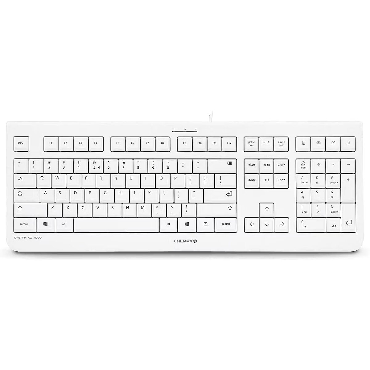 Cherry AK-C7412 CORDED ULTRAFLAT KB (AK-C7412F-GUS-W/NOR) thumbnail