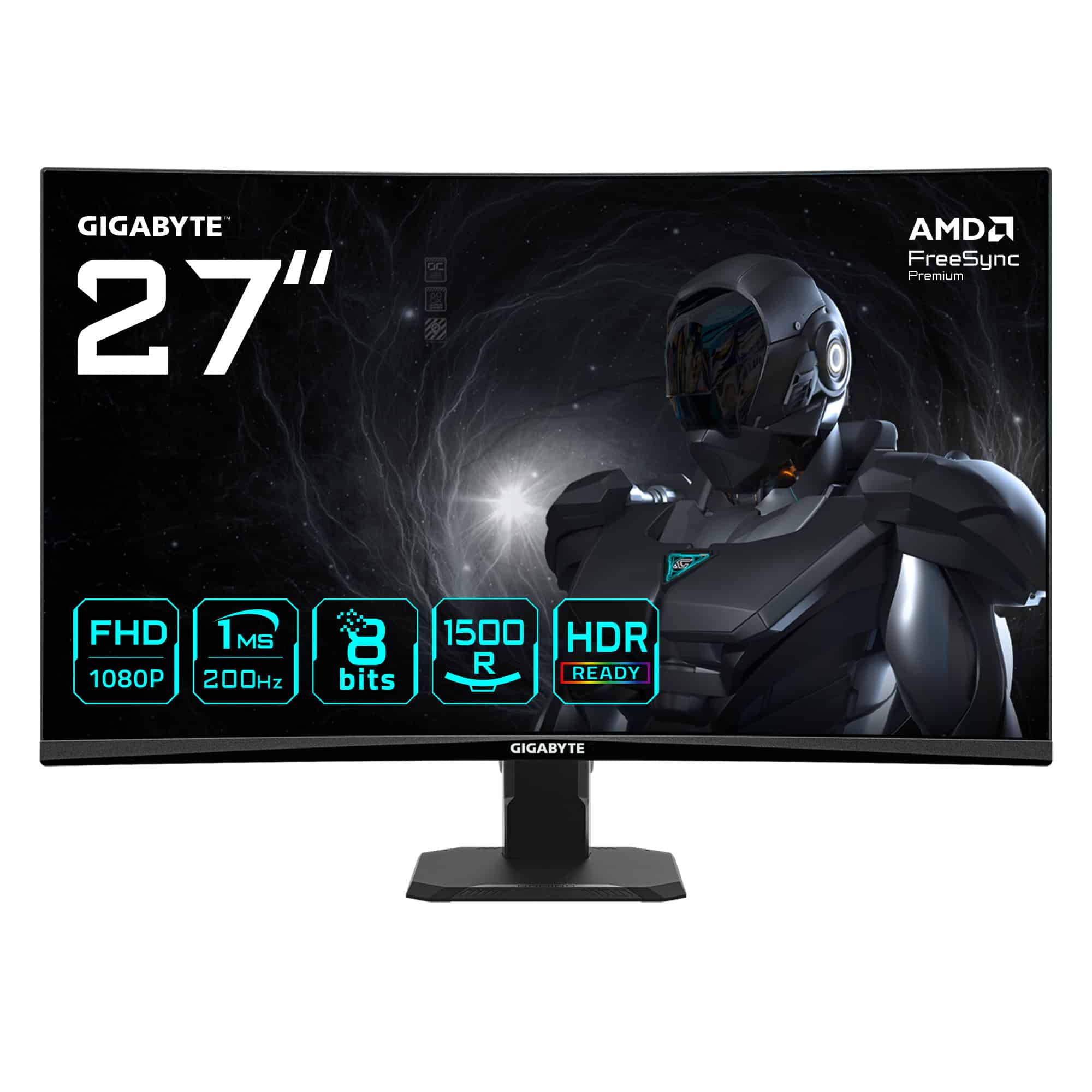 GIGABYTE GS27FCA computer monitor 68,6 cm (27") 1920 x 1080 Pixels Full HD LED Zwart (GS27FCA) thumbnail