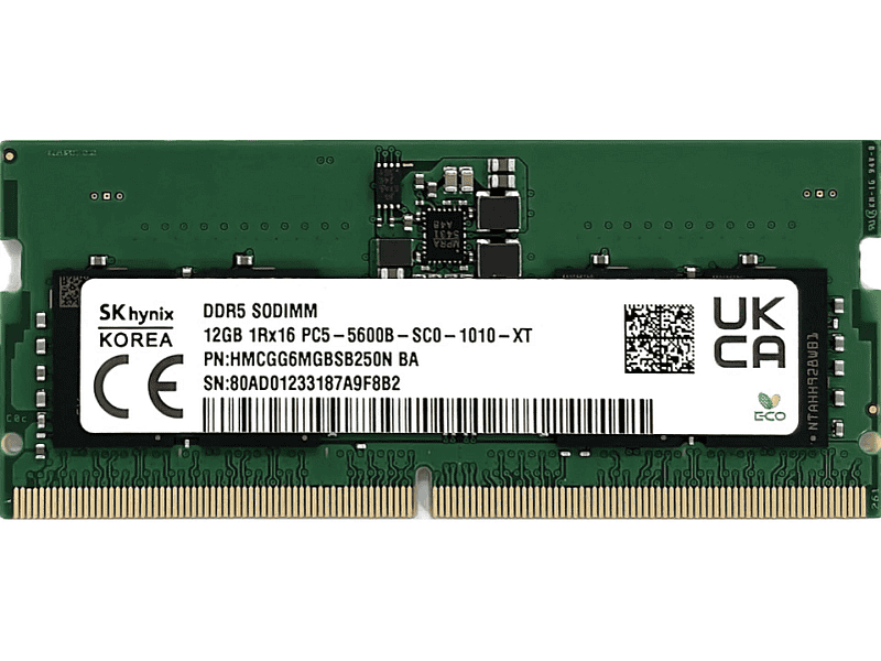 HP 12GB DDR5 5600 SODIMM Memory (CD2G1AA) thumbnail