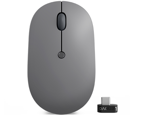 Lenovo Go USB-C Wireless Mouse muis Kantoor Ambidextrous RF Draadloos Optisch 2400 DPI (GY51C21210) thumbnail