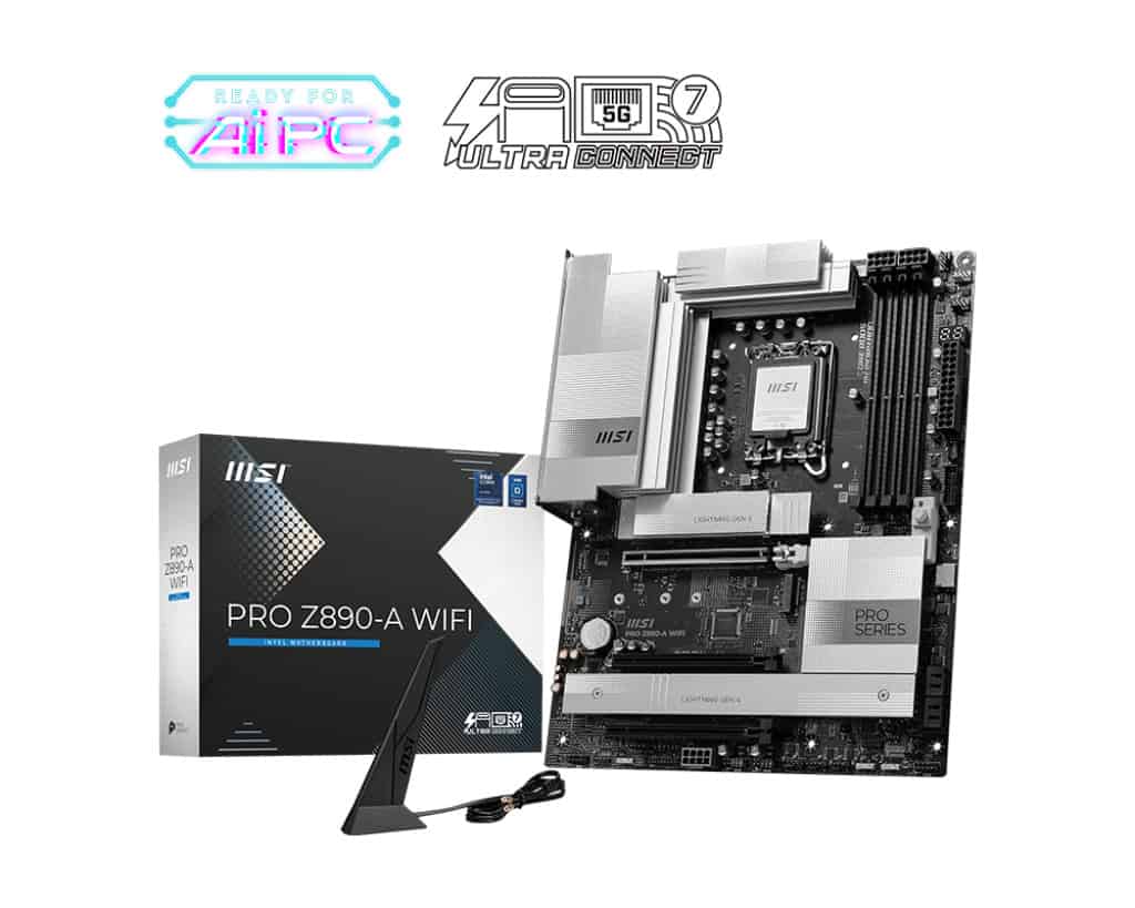 MSI PRO Z890-A WIFI moederbord Intel Z890 LGA 1851 (Socket V1) ATX (PRO Z890-A WIFI) thumbnail