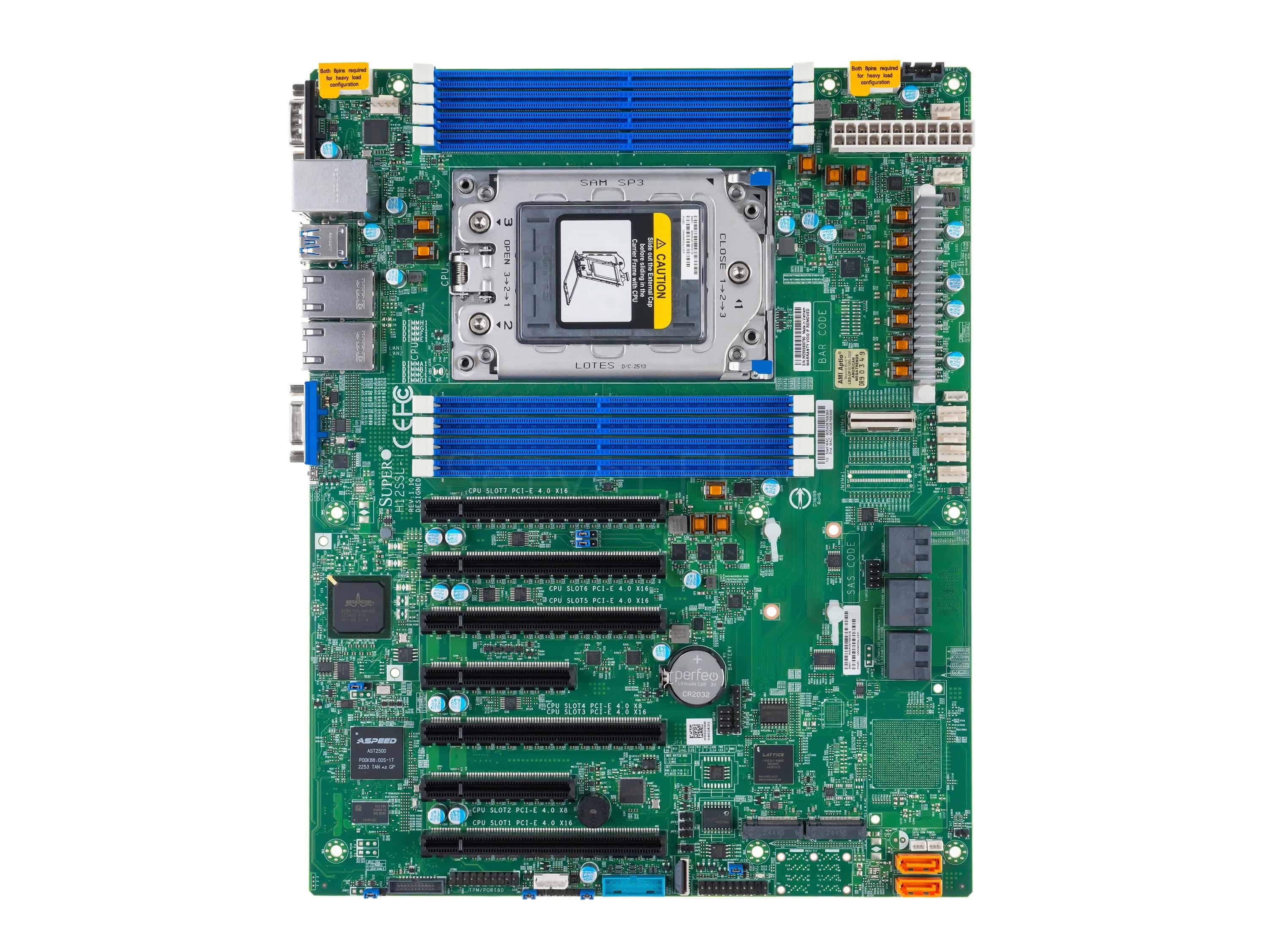 Super Micro Supermicro Server MB MBD-H12SSL-I-B SP3/ATX/2x1Gb bulk (MBD-H12SSL-I-B) thumbnail