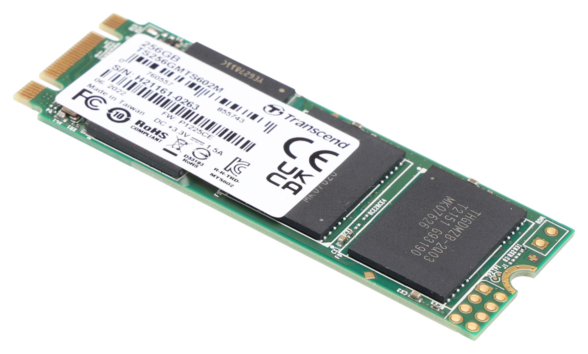 Transcend MTS602M - SSD - 256 GB - internal - M.2 2260 (double-sided) (TS256GMTS602M) thumbnail