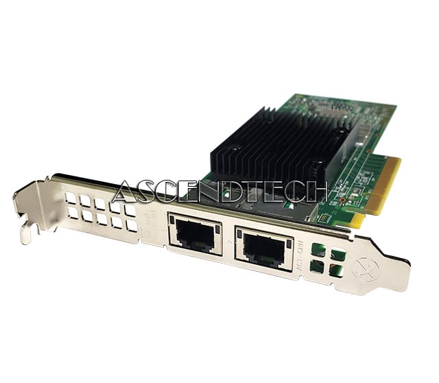 Dell 81V1W Broadcom 57406 Dual-port RJ45 Network Card - 10Gbe - PCI-Express 3.0 x 8 - Full Height (81V1W) thumbnail