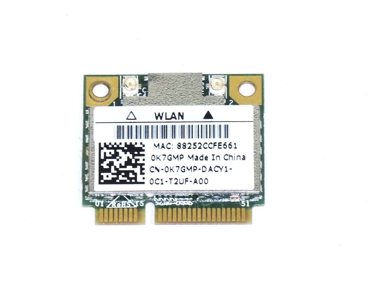 Dell K7GMP Inspiron 1018 Realtek 8188CE Wireless WLAN Card - Wi-Fi 802.11 a/b/g/n - Half-height - Mini-PCI Express Card (K7GMP) thumbnail