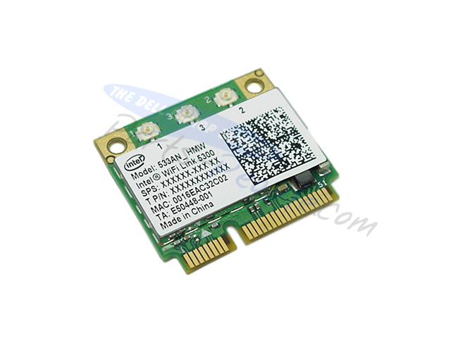Dell KW374 (Intel 533AN_HMW) Intel Link Mini 5300 WLAN Card - Dual-band - Wi-Fi - 802.11 A/b/g/n - PCI-Express - Half-Height (KW374) thumbnail