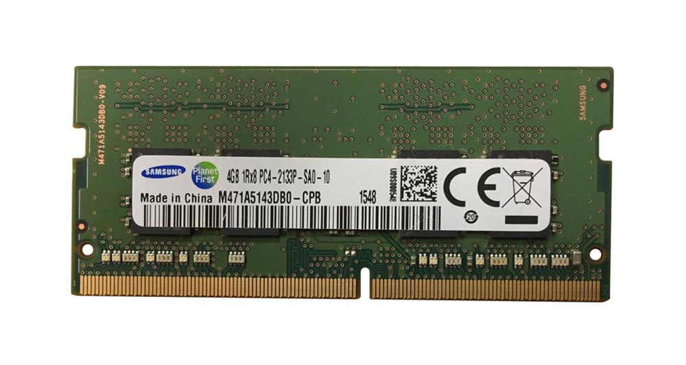 Dell Samsung M471A5143DB0-CPB 4 GB Memory Module - 1R x 8 - DDR4 - 2133 MHz - 260-pin - 1.2 Volts - Non-ECC (M471A5143DB0-CPB) thumbnail