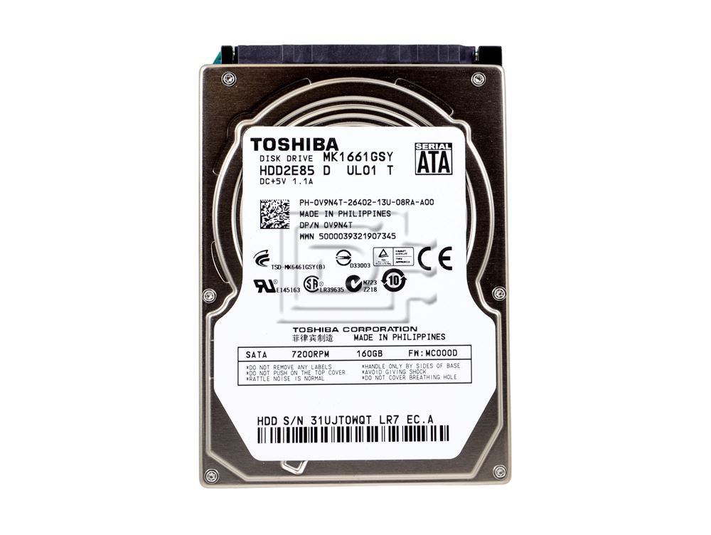 Dell RK533 160 GB Hard Drive - SATA - 2.5-inch Internal  - 7200 RPM (RK533) thumbnail