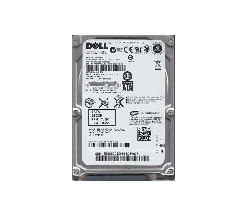 Fujitsu Dell CA07096-B32400DL Internal SATA Hard Drive - 160GB - 7.2k RPM - 2.5 Inches - 3.0 Gbps (CA07096-B32400DL) thumbnail