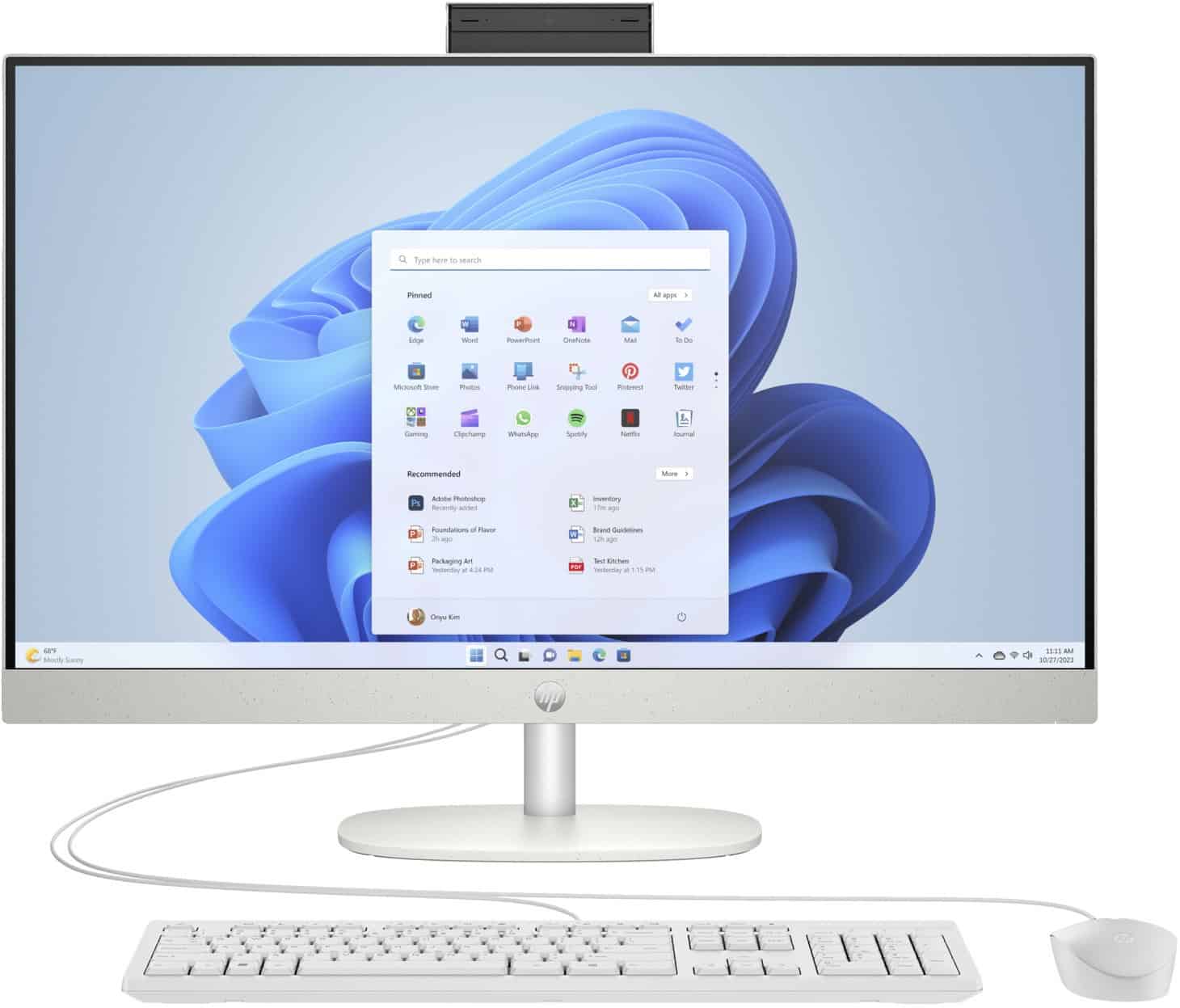 HP All-in-One PC, 68,6 cm Display, IPS-Panel, Auflösung: 1920 x 1080, Full HD, AMD Ryzen 5 Prozessor (AZ5T6EA) (AZ5T6EA) thumbnail