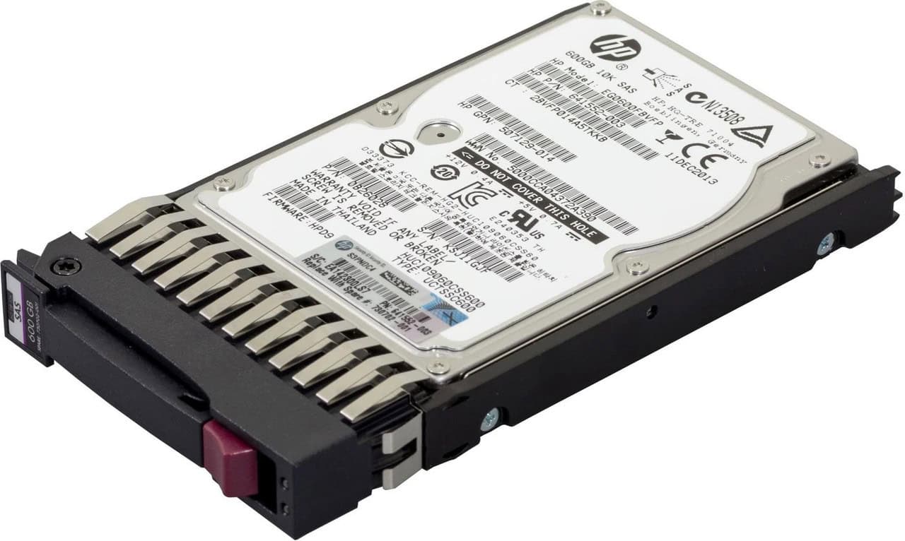 HPE 600 GB Hard Drive - 2.5 Internal - SAS (6Gb/s SAS) - 10000rpm (C8S58SB) thumbnail