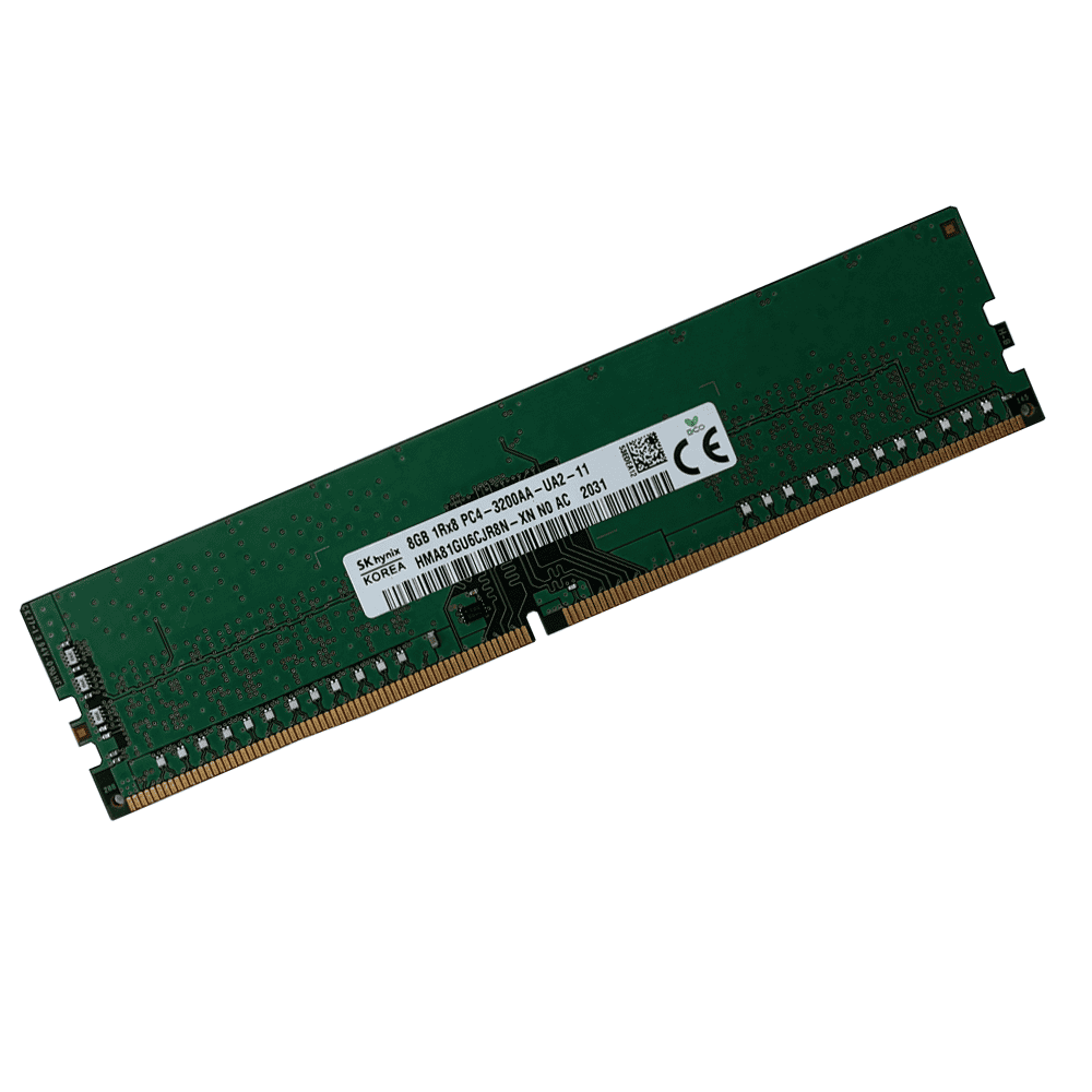 HYNIX 8GB (1*8GB) 1RX8 PC4-25600U DDR4-3200MHZ UDIMM (HMA81GU6CJR8N-XN) thumbnail