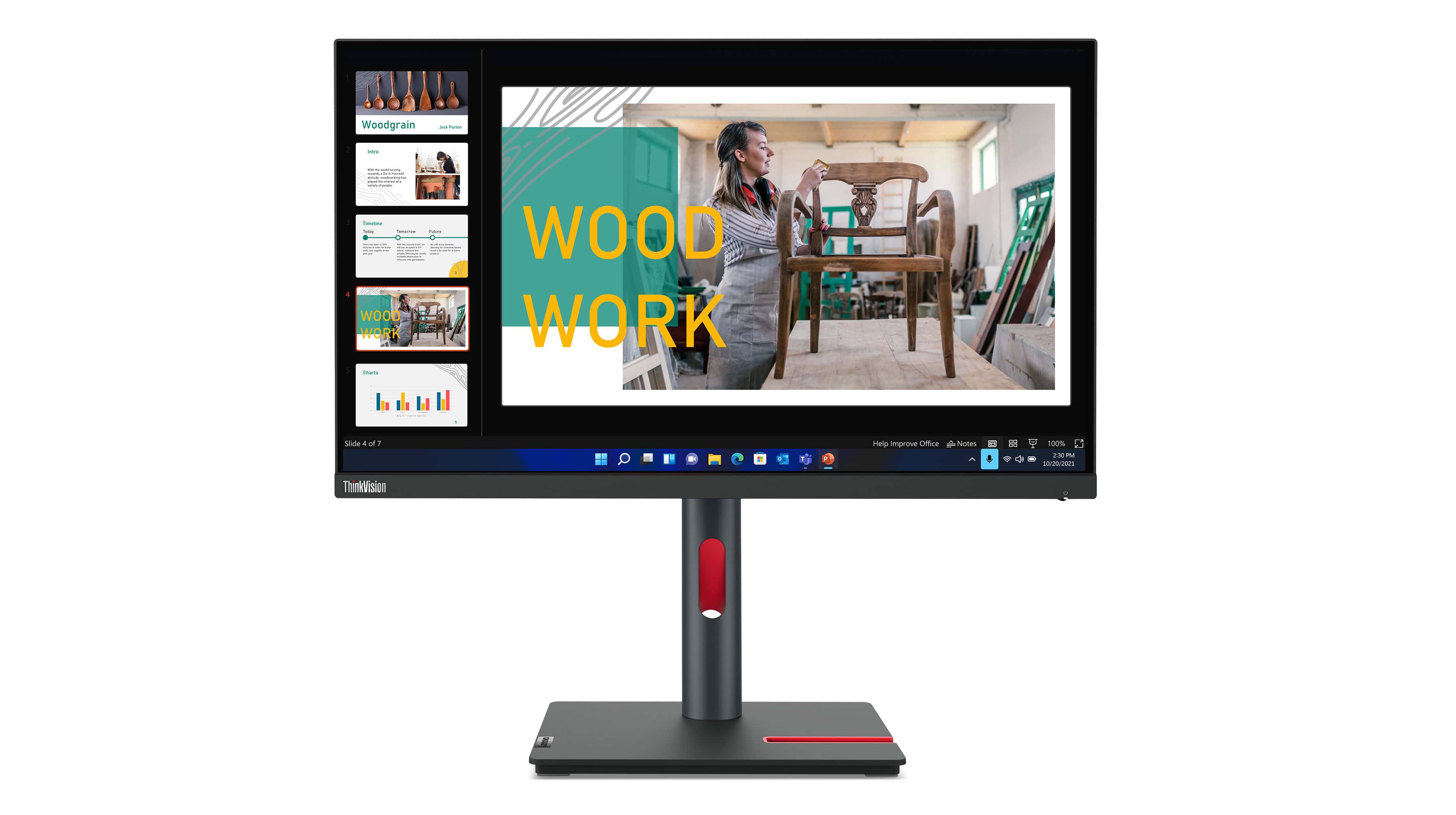 Lenovo ThinkVision P24q-30 computer monitor 60,5 cm (23.8") 2560 x 1440 Pixels Quad HD LED Zwart (63B4GAR6EU) thumbnail