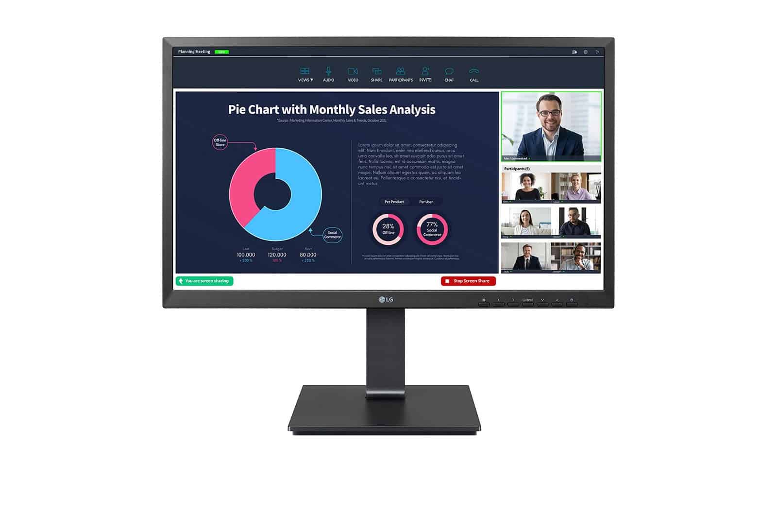 LG 24BP750C-B computer monitor 60,5 cm (23.8") 1920 x 1080 Pixels Full HD LED Zwart (24BP750C-B) thumbnail