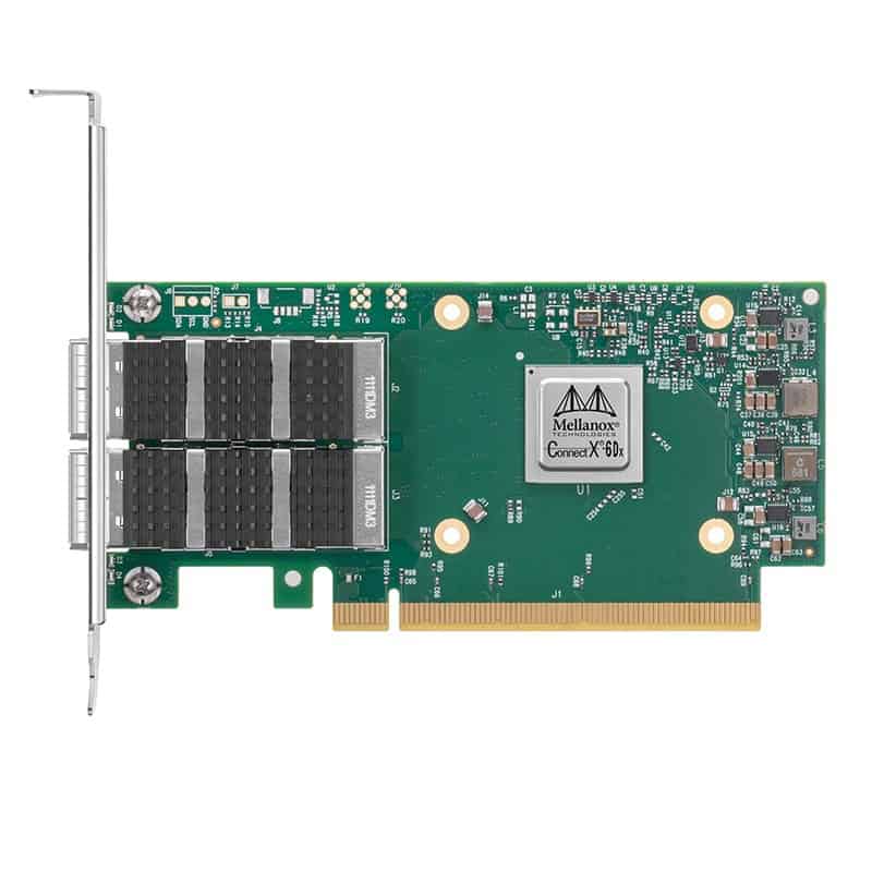 PNY Mellanox MCX631102AS-ADAT Network Adapter - Dual-Port SFP28 - ConnectX-6 LX - PCIe 4.0 X8 - 25 GbE - Smart NIC - High-profil (MCX631102AS-ADAT) thumbnail