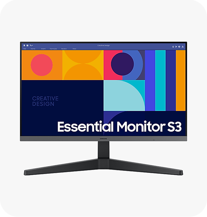 Samsung S24C332GAN LS24C332GANXZA 24 Inches Full HD Business Essential S3 Monitor - Black - IPS - 1920 x 1080 - 1000:1 - 100 Her (LS24C332GANXZA) thumbnail