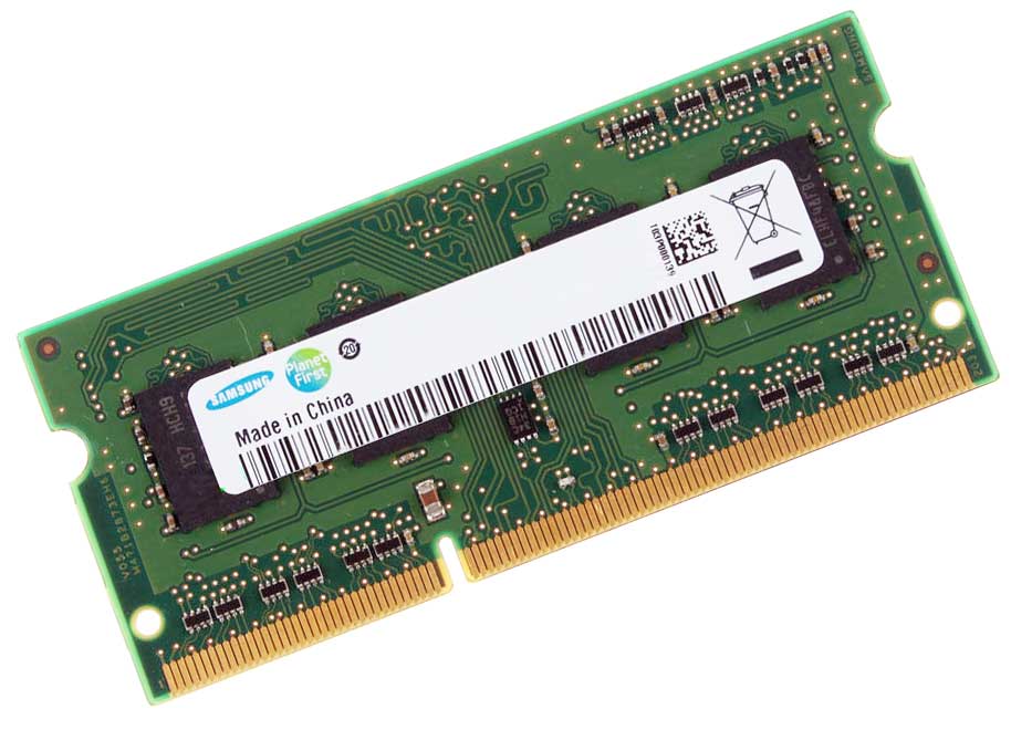 Samsung M471B5773DH0-CH9 1.5 V Memory Module - 2 GB DDR3 - PC3-10600 - 1333 MHz - 204-Pin SODIMM - Non-ECC (M471B5773DH0-CH9) thumbnail