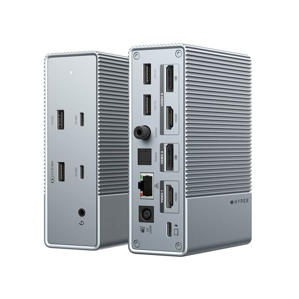 Targus HyperDrive GEN2 - Docking station - USB-C - 2 x HDMI, 2 x DP (HDG215-EUZ) thumbnail